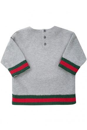 'web' motif dress, zdjęcie 2 'web' motif dress od Gucci Kids